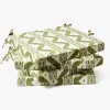 Olive Ikat Seat Pad Cushions (Set of 4)