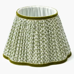 Olive Lotus Lampshade (22cm)