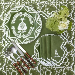 Olive Pheasant Tablecloth