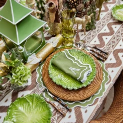 Olive Scalloped Glassware (Set of 12)