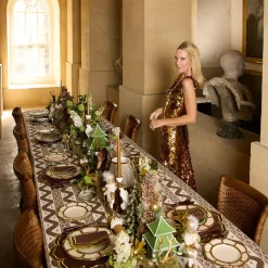 Olive Scalloped Water Glasses (Set of 6)