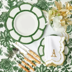 Olivia White & Gold Napkins (Set of 4)
