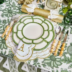 Olivia White & Gold Napkins (Set of 4)
