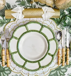 Olivia White & Gold Placemats & Napkins (Set of 4)