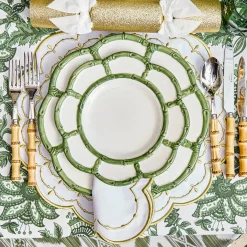 Olivia White & Gold Placemats (Set of 4)