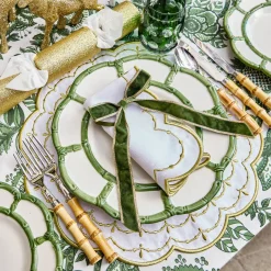 Olivia White & Gold Placemats (Set of 4)