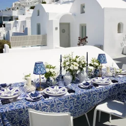 Olympia Blue Embroidered Napkins (Set of 4)