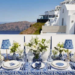 Olympia Blue Embroidered Napkins (Set of 4)