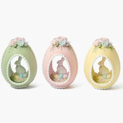 Pastel Bunny in Egg (Set of 3)