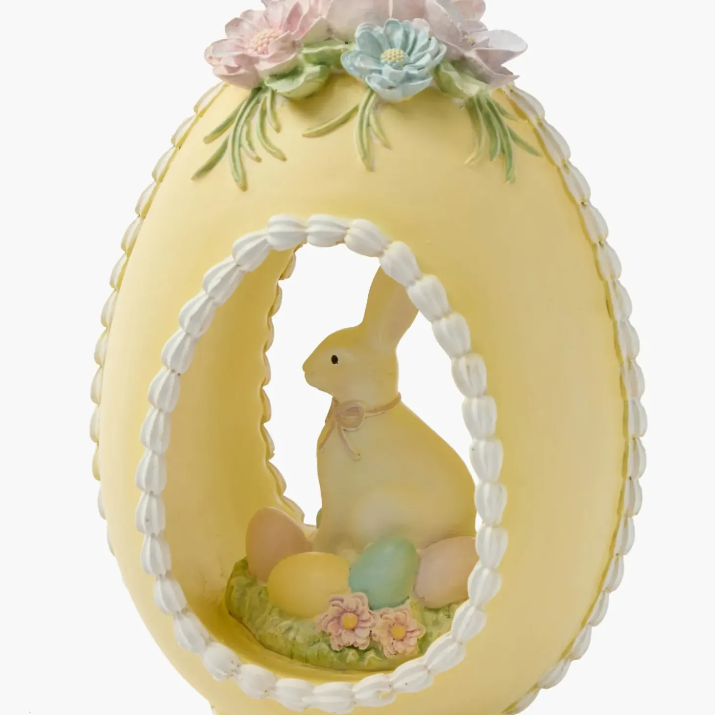 Pastel Yellow Bunny in Egg