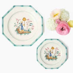 Patricia Blue Bamboo Starter Plate