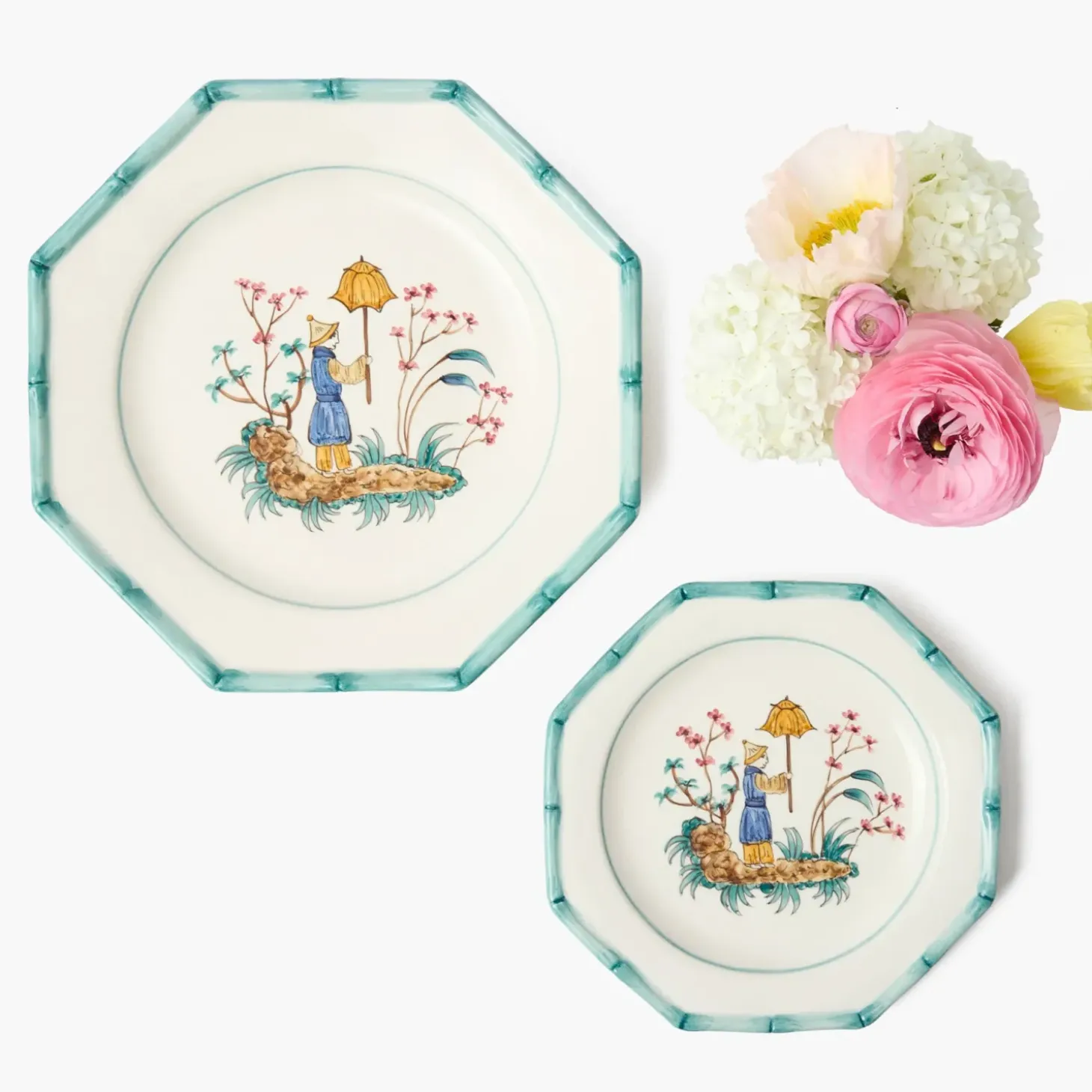Patricia Blue Bamboo Starter Plate