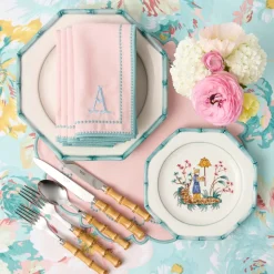 Patricia Blue Bamboo Starter Plate