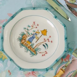 Patricia Blue Bamboo Starter Plates (Set of 4)
