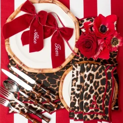 Personalisable Berry Red Velvet Bow