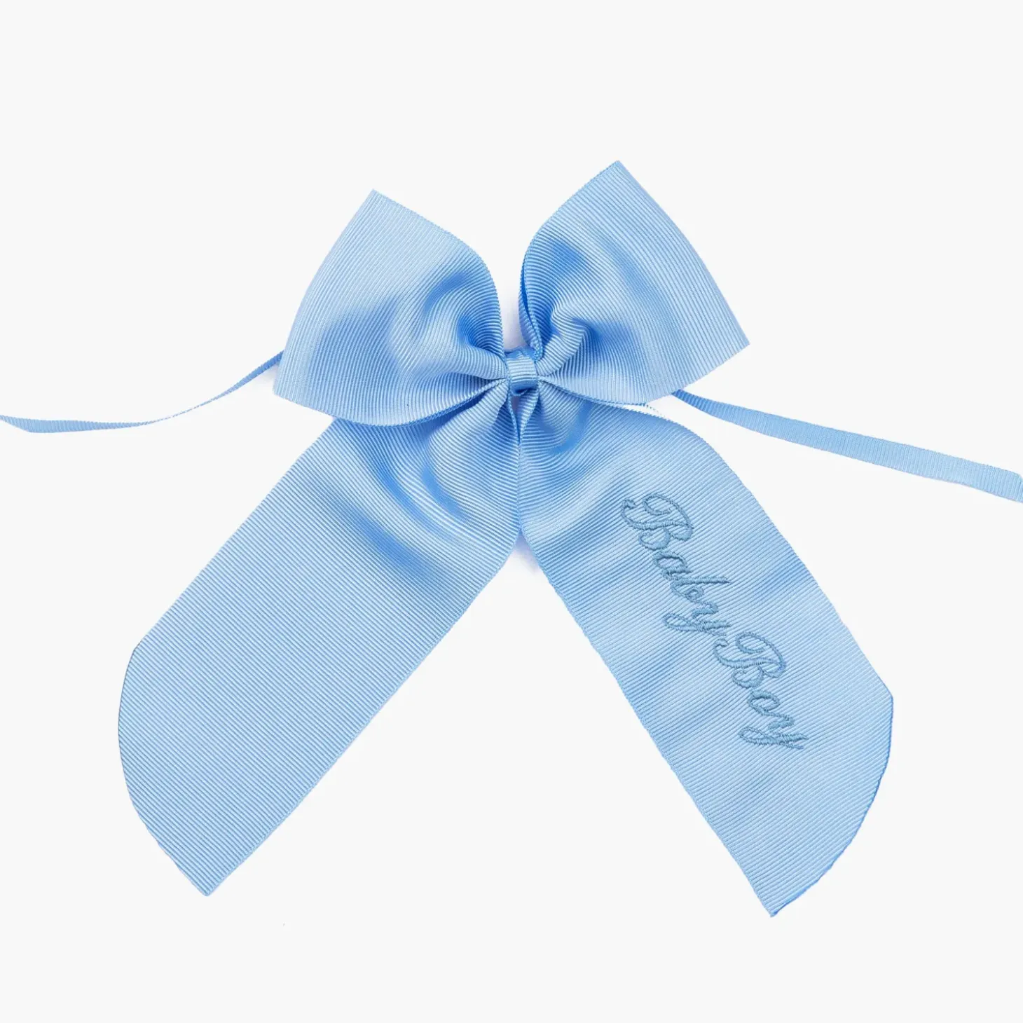 Personalisable Blue Grosgrain Bow