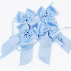 Personalisable Blue Grosgrain Bow