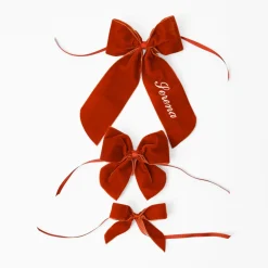 Personalisable Burnt Orange Bow