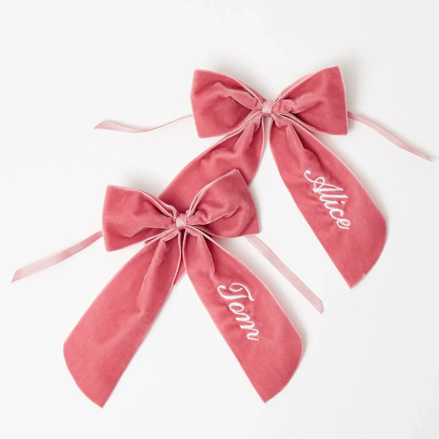 Personalisable Dusty Pink Bow