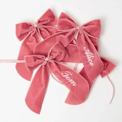 Personalisable Dusty Pink Bow