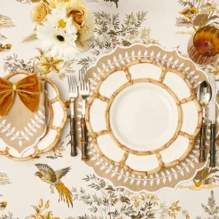Petal Bamboo Ceramic Dinner Plate