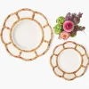 Petal Bamboo Ceramic Starter Plate
