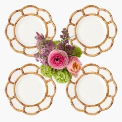 Petal Bamboo Starter Plate (Set of 4)