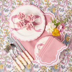 Petal Pink Fiore Napkin Rings (Set of 4)