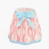 Pink & Blue Ikat Bow Lampshade (18cm)