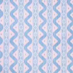Pink & Blue Ikat Tablecloth