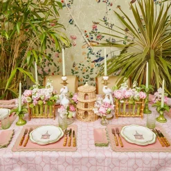 Pink & Green Pagoda Starter Plate