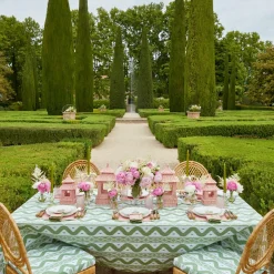 Pink & Green Pagoda Starter Plate