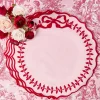 Pink & Red Bow Laurel Placemats (Set of 4)