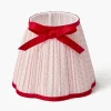 Pink & Red Lotus Bow Lampshade (18cm)
