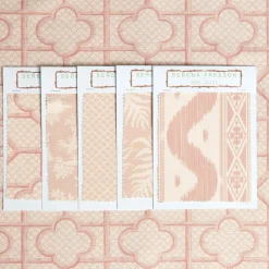 Pink Bamboo Trellis Fabric