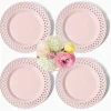 Pink Basketweave Starter Plate (Set of 4)