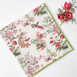 Pink Birdsong Tablecloth