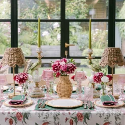 Pink Birdsong Tablecloth