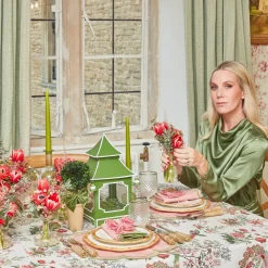 Pink Birdsong Tablecloth