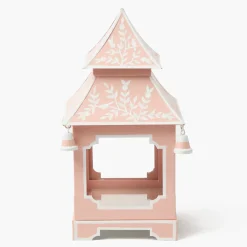Pink Chinoiserie Pagoda Lantern