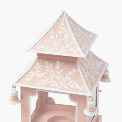 Pink Chinoiserie Pagoda Lantern