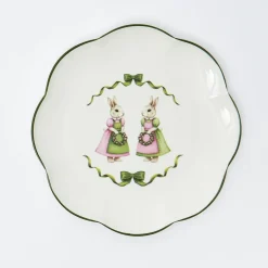 Pink Cottontail Bunny Dinner Plate