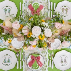 Pink Cottontail Bunny Dinner Plate