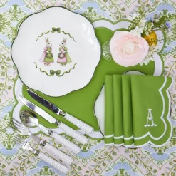 Pink Cottontail Bunny Dinner Plate