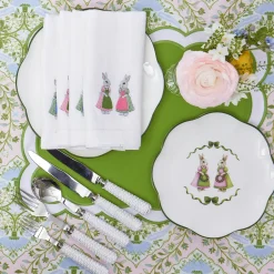 Pink Cottontail Bunny Starter Plate