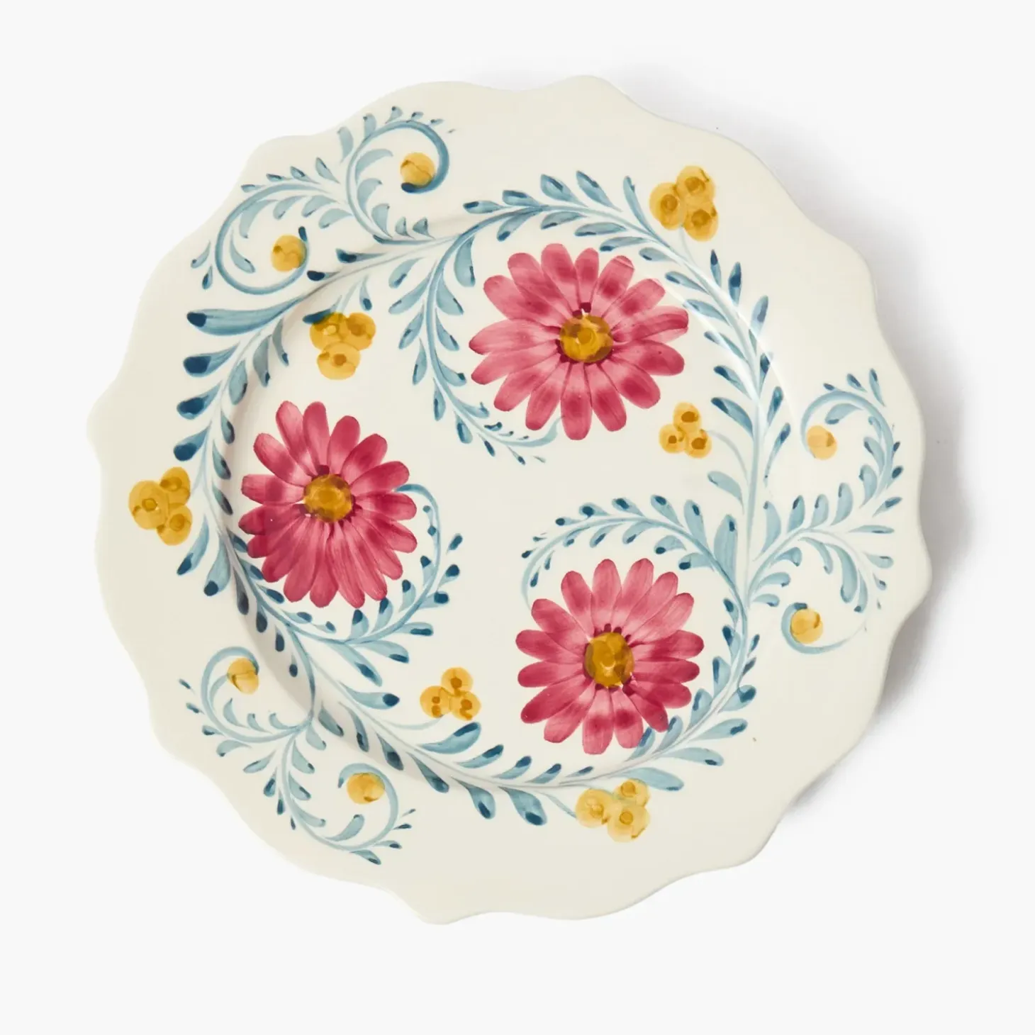 Pink Flowers Dinner Plate