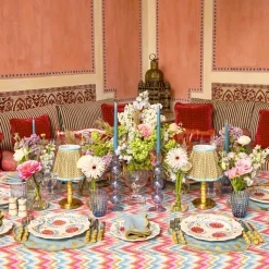 Pink Flowers Dinner Plate