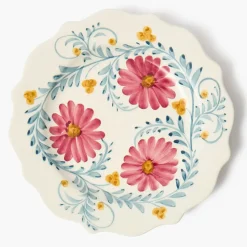 Pink Flowers Starter Plate