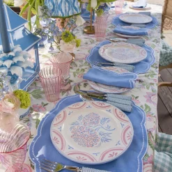 Pink Fluted Wine Glasses (Set of 4)