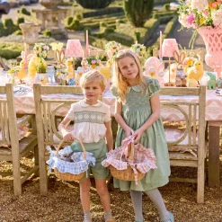 Pink Gingham Basket